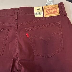Levi's Women’s Dark Red Boyfriend Jeans